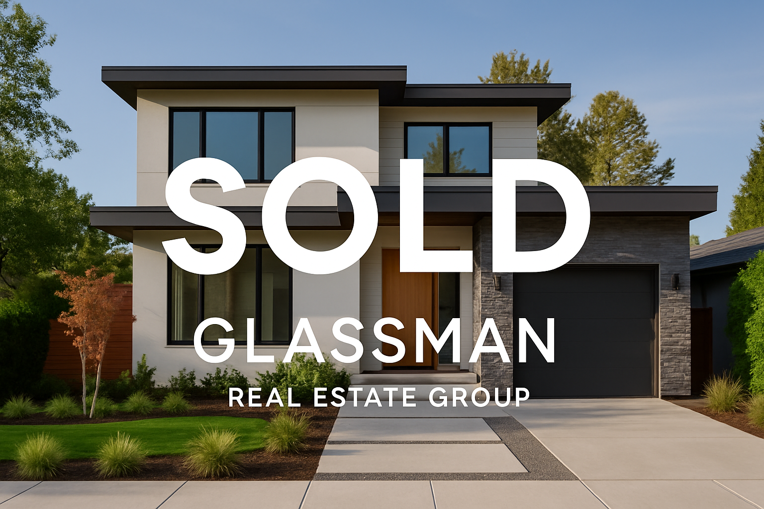 Modern residential home sold by Glassman Real Estate Group